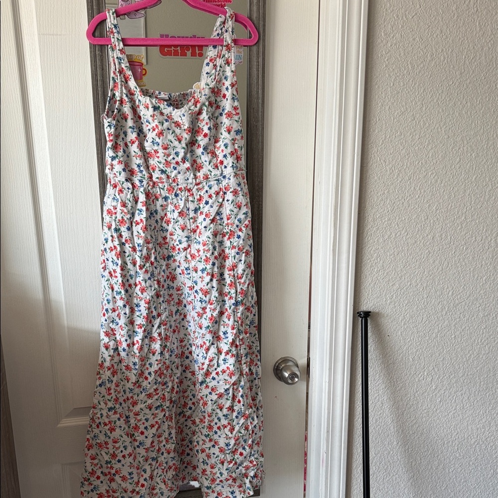 Old Navy Floral Maxi Dress - White and Red